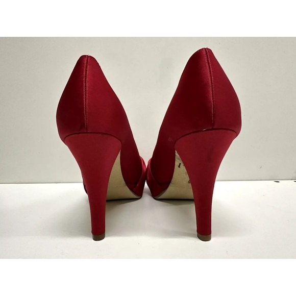 Deep dark red rhinestone high heels special occasions - Picture 3 of 12